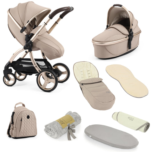 egg 3 Pushchair Bundle - Snuggle Bundle - Feather
