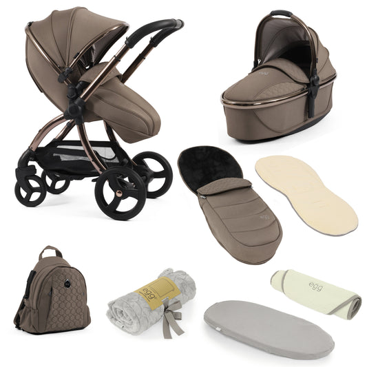 egg 3 Pushchair Bundle - Snuggle Bundle - Mink