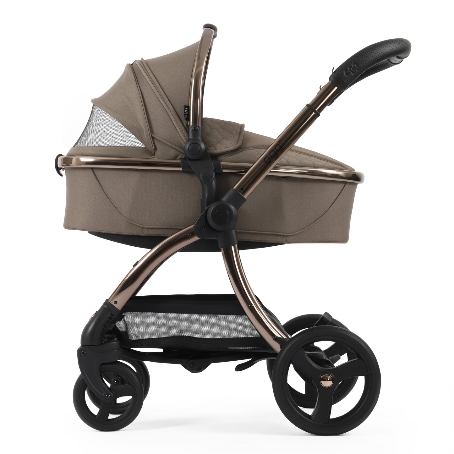 egg3® Stroller & Carry Cot in Mink Bundle