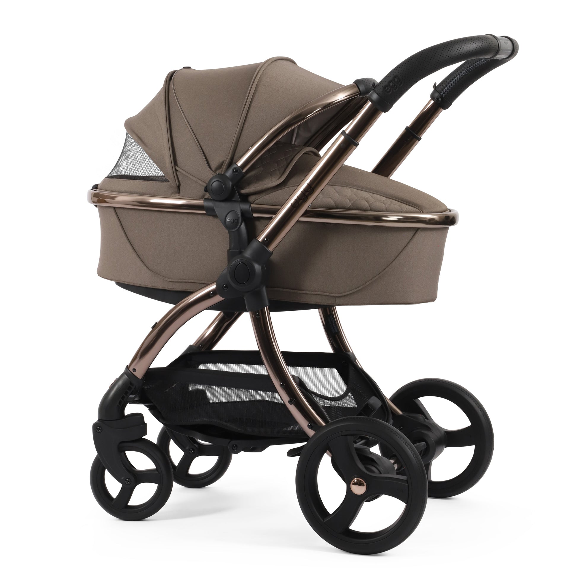 egg3® Stroller & Carry Cot in Mink Bundle