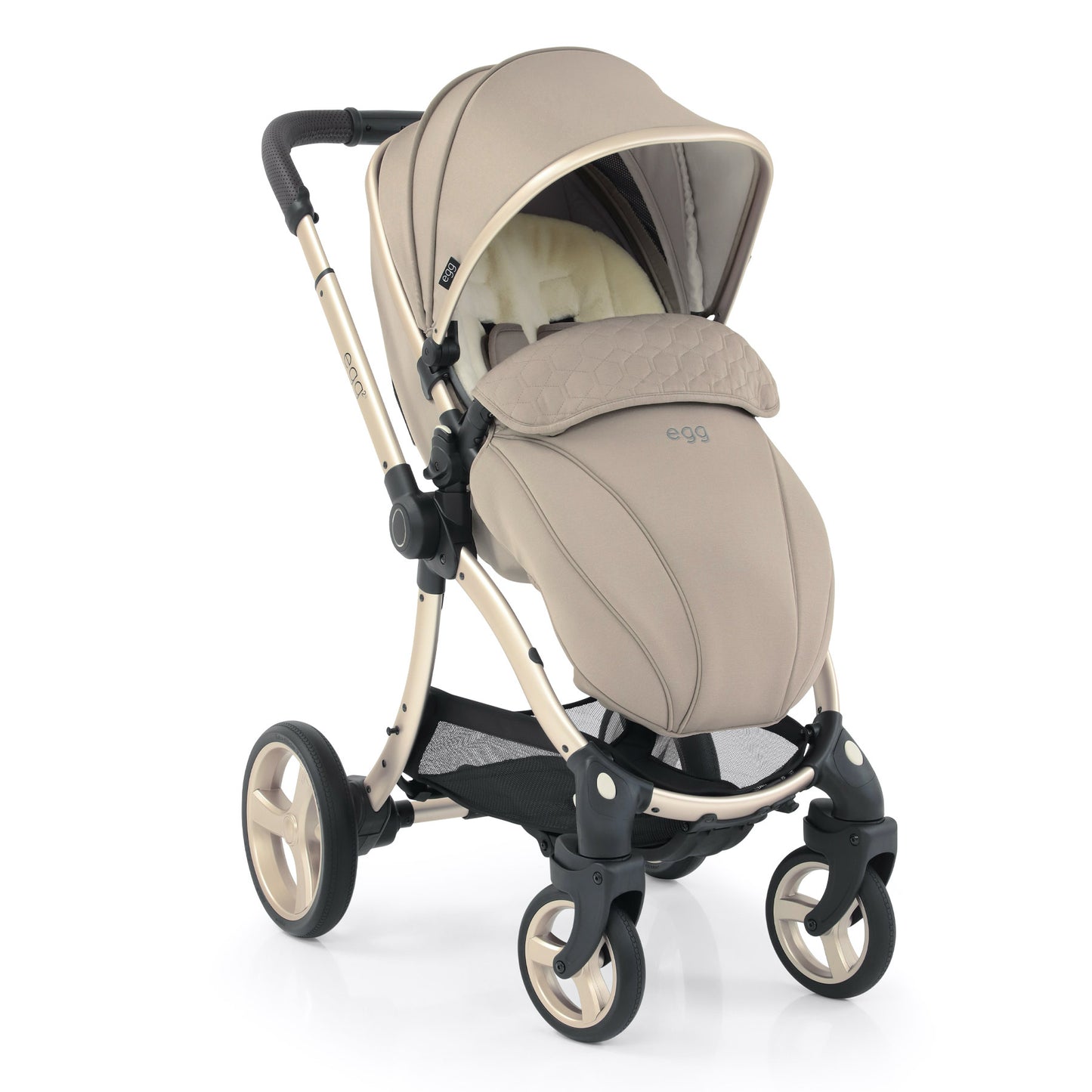 egg2® Stroller & Carry Cot in Feather Bundle